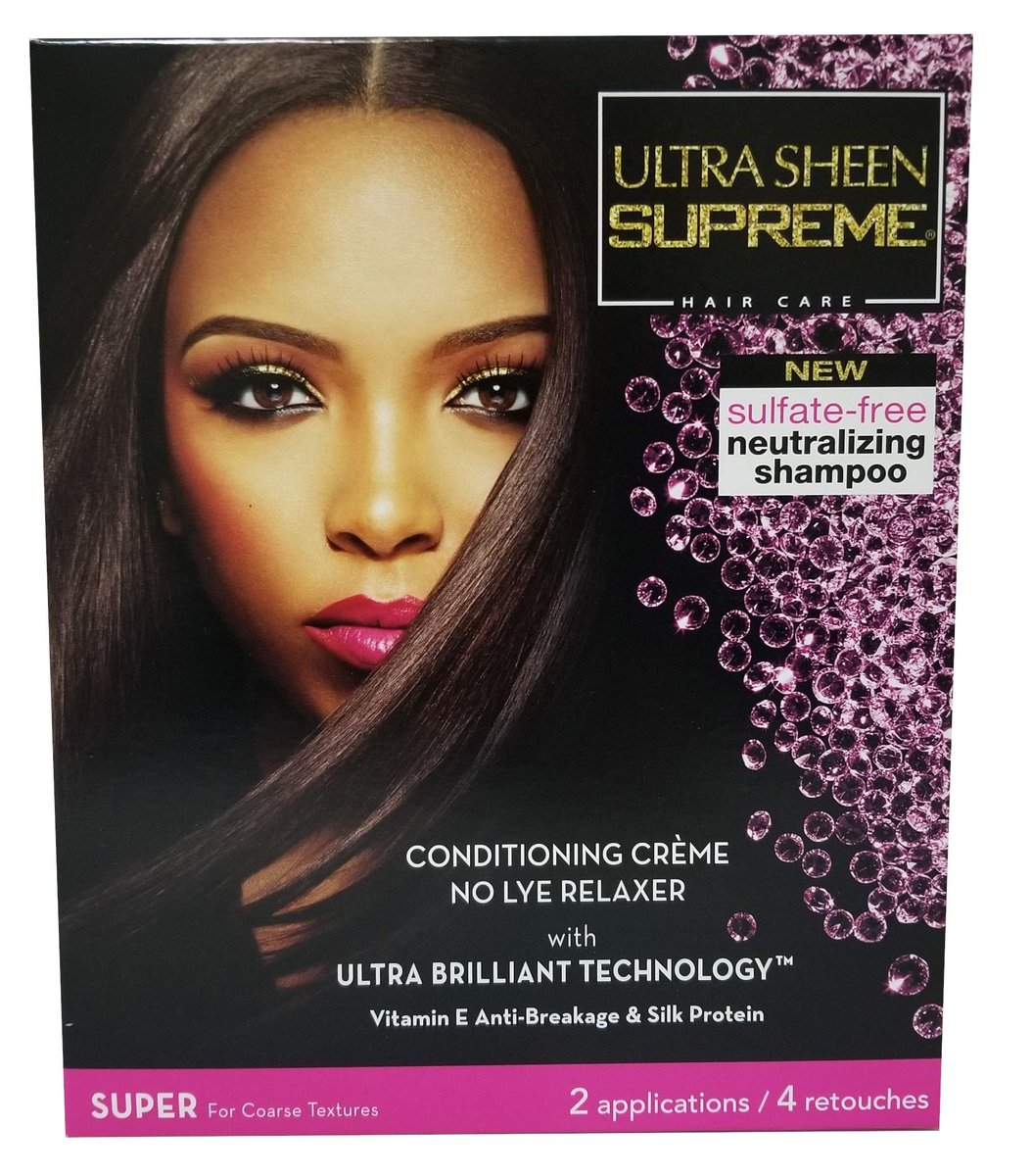 Ultra Sheen Supreme No-Lye Relaxer Conditioning Creme Kit - Super - 1 Count - görsel 1
