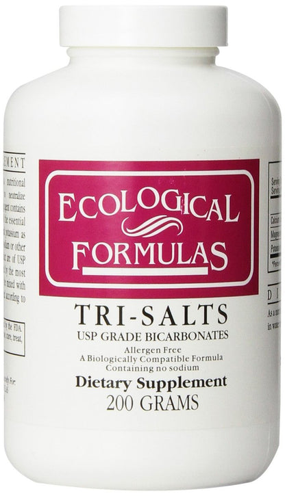 Ecological Formulas Tri-Salts 200g - Mineral Salt Supplement by Cardiovascular Research Avelisse