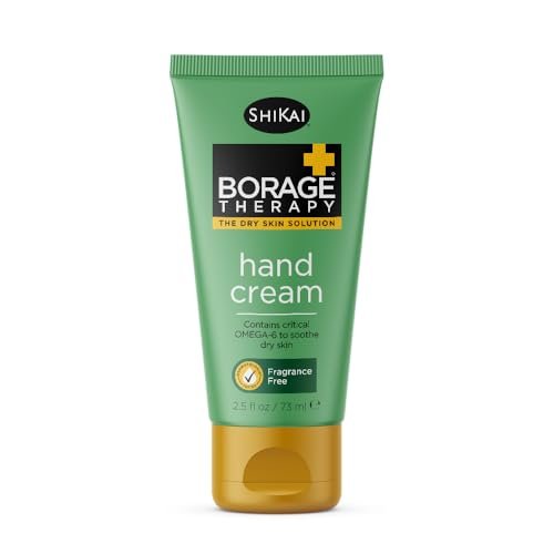 ShiKai Borage Therapy Hand Cream - Fragrance Free Moisturizer for Dry Skin with Oatmeal & Shea, 2.5 oz - görsel 1