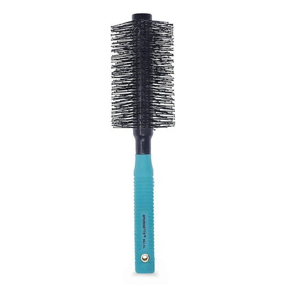 Spornette Double Stranded XL Round Brush, Nylon Bristles - 2.25 Inches for Straightening, Anti-Frizz, Detangling, Volumizing - Ideal for Wavy, Curly, Medium & Long Hair