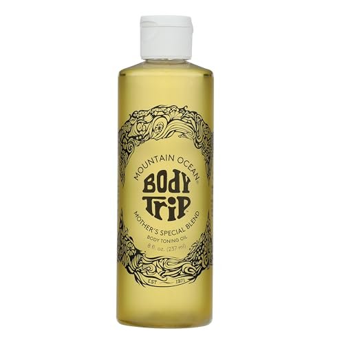 Mountain Ocean The Original Body Trip Mother's Special Blend Body Toning Oil - Deep Hydration, Helps Stretch Marks, with Almond & Coconut Oil, Cocoa Butter & Vitamin E, 8 oz Avelisse