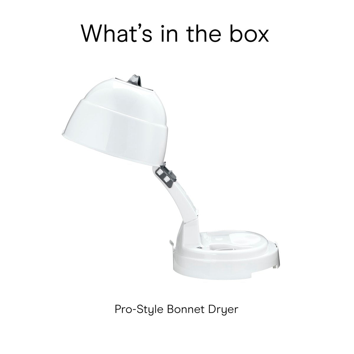 Conair Pro Style Bonnet Hair Dryer – 1875W Ionic Hair Dryer with Extra-Large Hood, Adjustable Height, 2 Heat Settings, White Avelisse