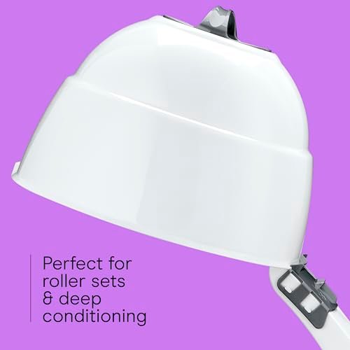 Conair Pro Style Bonnet Hair Dryer – 1875W Ionic Hair Dryer with Extra-Large Hood, Adjustable Height, 2 Heat Settings, White Avelisse