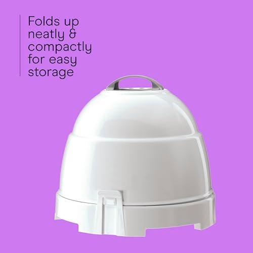 Conair Pro Style Bonnet Hair Dryer – 1875W Ionic Hair Dryer with Extra-Large Hood, Adjustable Height, 2 Heat Settings, White Avelisse