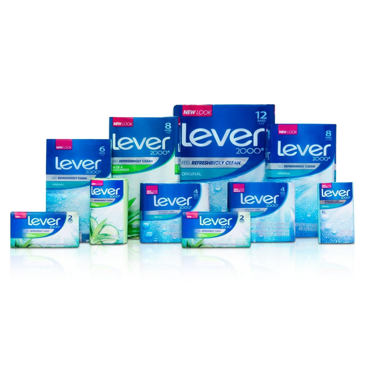Lever 2000 Refreshing Body Soap and Facial Cleanser With Aloe & Cucumber, 3.75 Ounce (Pack of 8) - görsel 13