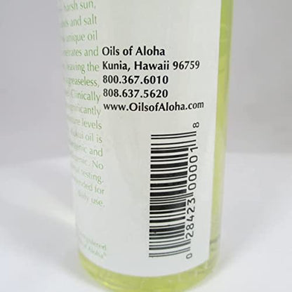 Oils of Aloha Hawaii Kukui Oil, No Fragrance, 4 Fl Oz - Pure Natural Moisturizer Avelisse