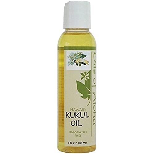 Oils of Aloha Hawaii Kukui Oil, No Fragrance, 4 Fl Oz - Pure Natural Moisturizer Avelisse