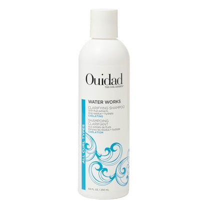 Ouidad Water Works Curly Hair Clarifying Shampoo - 8.5 oz - Removes Buildup & Maintains Natural Moisture for All Curl Types