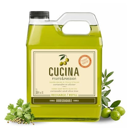 Cucina Coriander and Olive Tree 33.8 oz Purifying Hand Wash Refill Avelisse