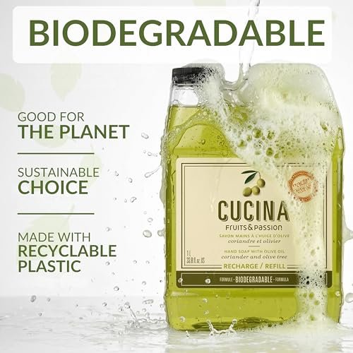Cucina Coriander and Olive Tree 33.8 oz Purifying Hand Wash Refill Avelisse