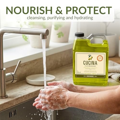 Cucina Coriander and Olive Tree 33.8 oz Purifying Hand Wash Refill Avelisse