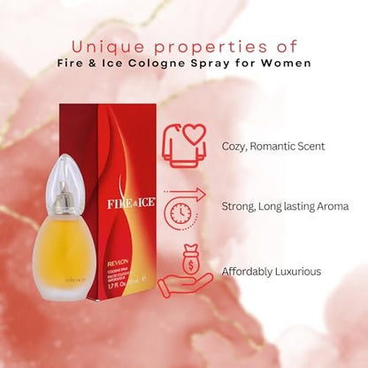 Revlon Fire & Ice Perfume for Women Eau de Cologne Spray, 1.7 fl oz Avelisse