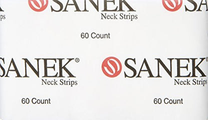 Graham Medical Sanek Display Neck Strips - 60 Count (Pack of 12) - Black Polyester Beauty Strips