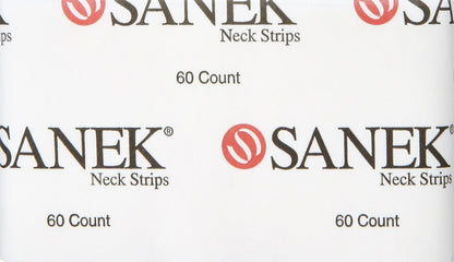 Graham Medical Sanek Display Neck Strips - 60 Count (Pack of 12) - Black Polyester Beauty Strips