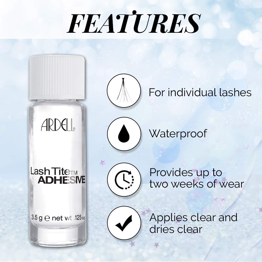 Ardell Lashtite Adhesive Bottle, Clear, 0.12 oz – Long-Lasting False Eyelash Glue with Silicone Formula - görsel 9