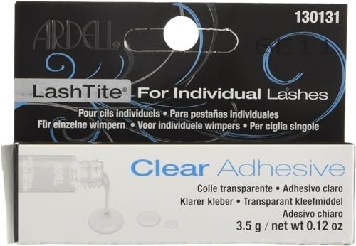 Ardell Lashtite Adhesive Bottle, Clear, 0.12 oz – Long-Lasting False Eyelash Glue with Silicone Formula - görsel 4