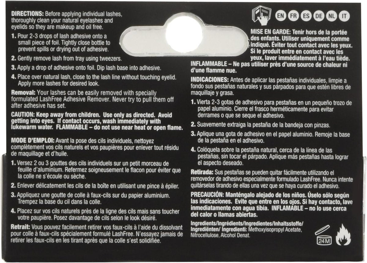 Ardell Lashtite Adhesive Bottle, Clear, 0.12 oz – Long-Lasting False Eyelash Glue with Silicone Formula - görsel 5