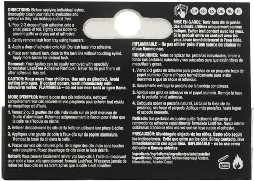 Ardell Lashtite Adhesive Bottle, Clear, 0.12 oz – Long-Lasting False Eyelash Glue with Silicone Formula - görsel 6