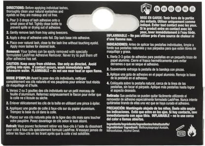 Ardell Lashtite Adhesive Bottle, Clear, 0.12 oz – Long-Lasting False Eyelash Glue with Silicone Formula