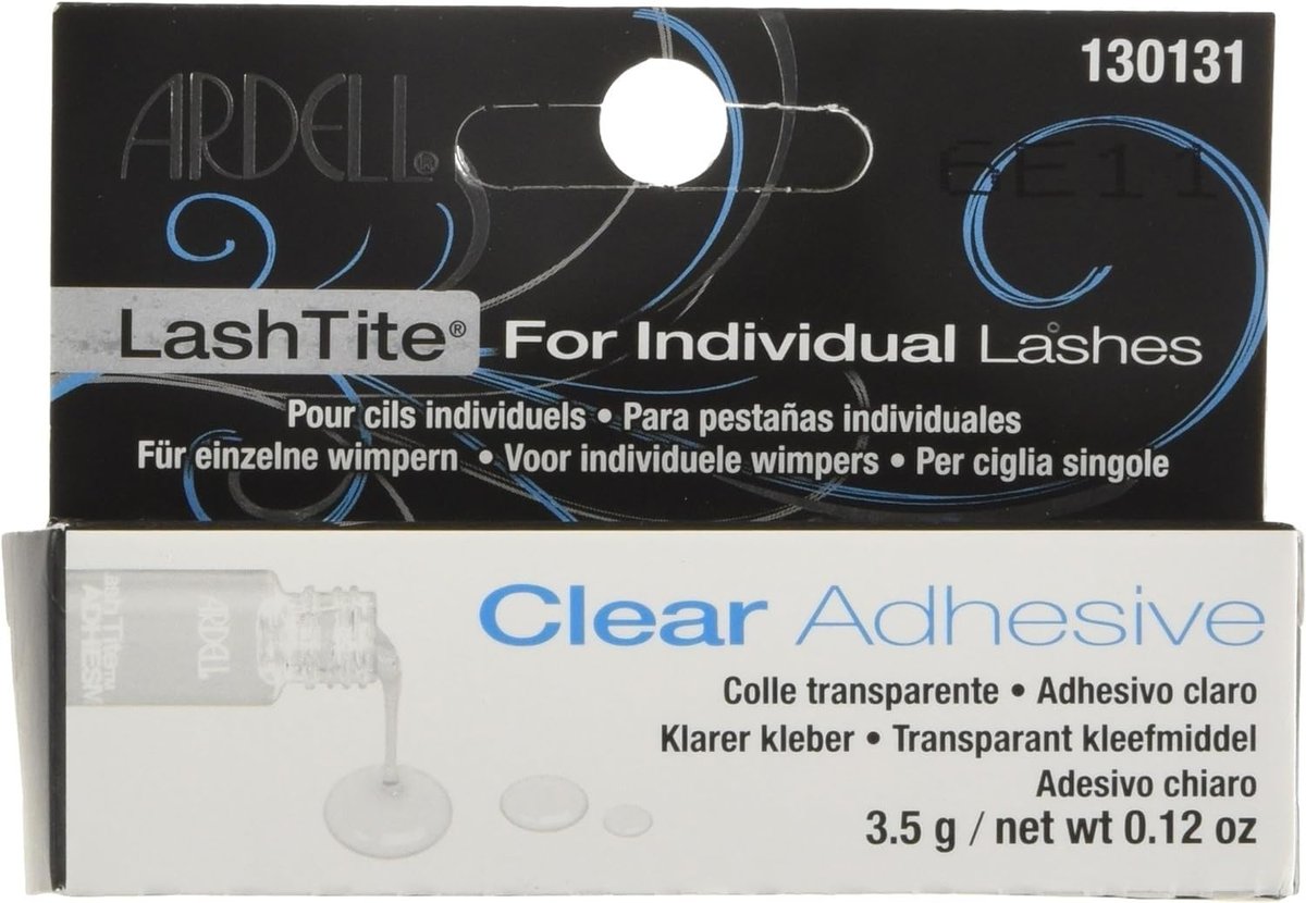 Ardell Lashtite Adhesive Bottle, Clear, 0.12 oz – Long-Lasting False Eyelash Glue with Silicone Formula - görsel 3