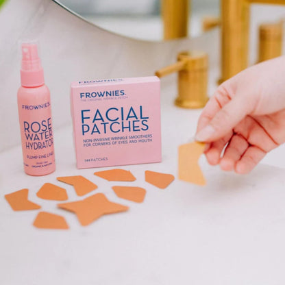 Frownies Facial Patches for Wrinkles - Hypoallergenic Anti-Wrinkle Face Tape for Crow's Feet & Smile Lines - Overnight Wrinkle Patches, 144 Count Avelisse