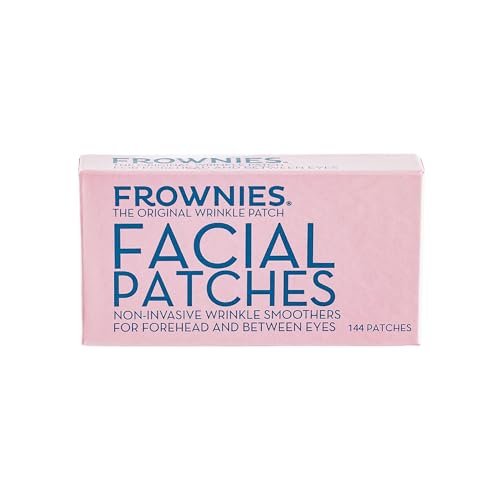 Frownies Forehead & Between Eyes Wrinkle Patches - Hypoallergenic Facial Patches for Smoothing Forehead Wrinkles & Eleven Lines - Overnight Use, 144 Count Avelisse