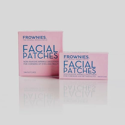 Frownies Forehead & Between Eyes Wrinkle Patches - Hypoallergenic Facial Patches for Smoothing Forehead Wrinkles & Eleven Lines - Overnight Use, 144 Count Avelisse