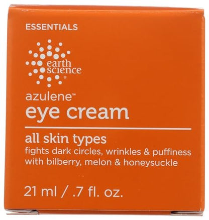 Earth Science Azulene Eye Creme - Deep Hydrating & Soothing Eye Treatment, 0.7 oz