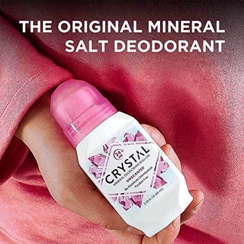 Crystal Essence Mineral Roll-On Deodorant Unscented 3-Pack - Natural Vegan Deodorant for Women and Men, 2.25 fl oz Each - görsel 10