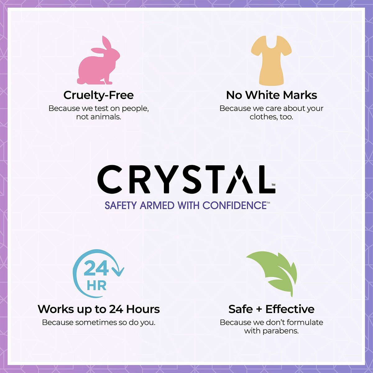 Crystal Essence Mineral Roll-On Deodorant Unscented 3-Pack - Natural Vegan Deodorant for Women and Men, 2.25 fl oz Each - görsel 7