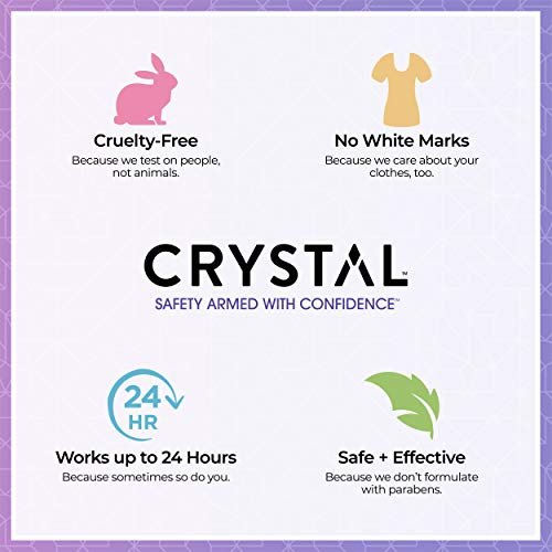 Crystal Essence Mineral Roll-On Deodorant Unscented 3-Pack - Natural Vegan Deodorant for Women and Men, 2.25 fl oz Each - görsel 8