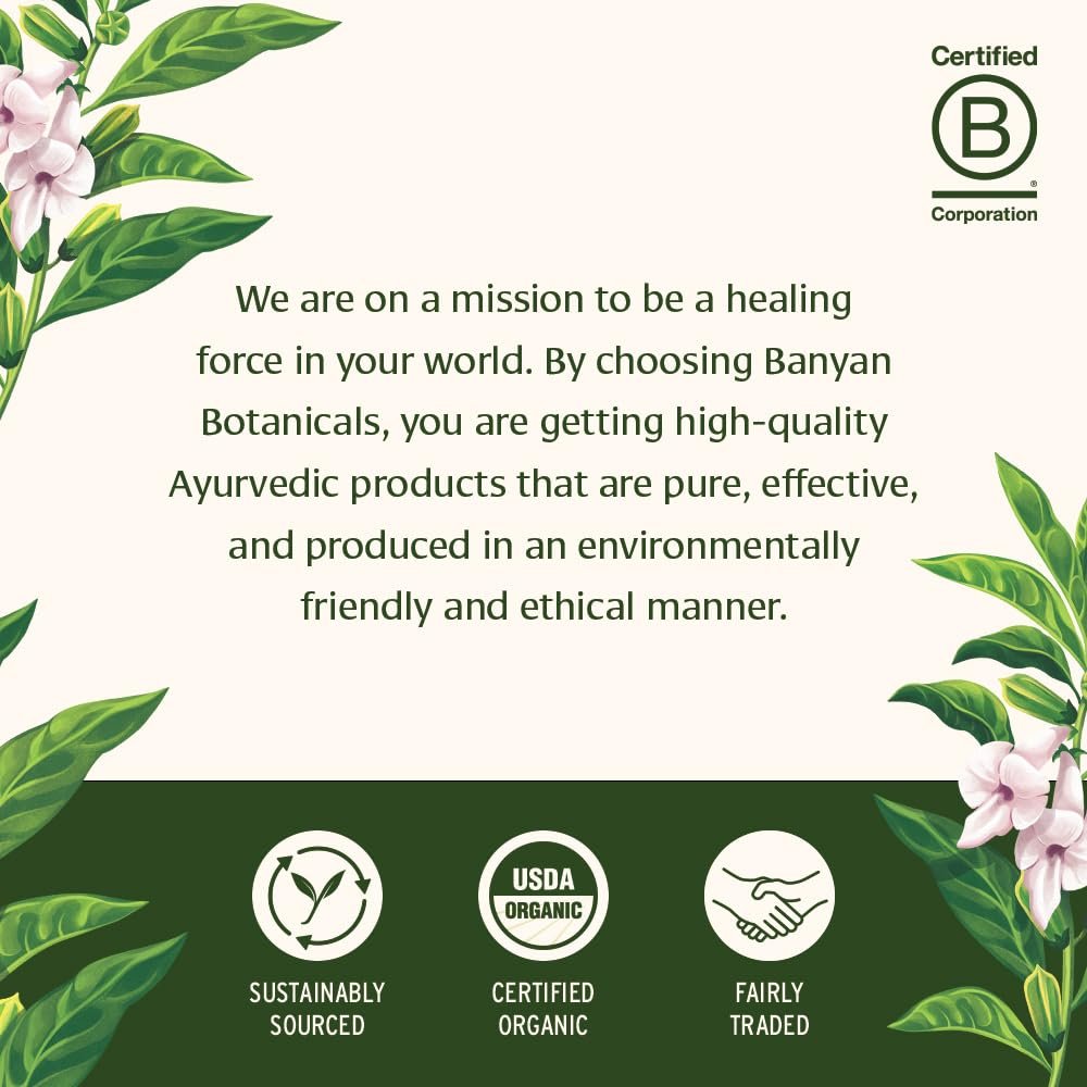 Banyan Botanicals Organic Healthy Hair Supplement – Bhringaraj, Amla & Brahmi for Thickness, Shine & Scalp Health – 90 Tablets Avelisse