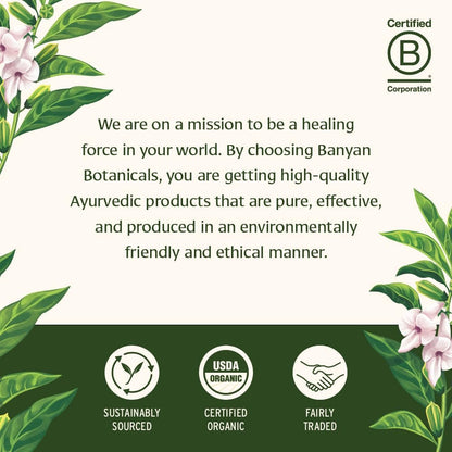 Banyan Botanicals Organic Healthy Hair Supplement – Bhringaraj, Amla & Brahmi for Thickness, Shine & Scalp Health – 90 Tablets Avelisse