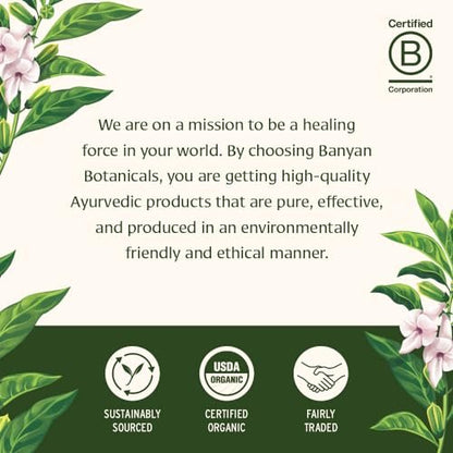Banyan Botanicals Organic Healthy Hair Supplement – Bhringaraj, Amla & Brahmi for Thickness, Shine & Scalp Health – 90 Tablets Avelisse