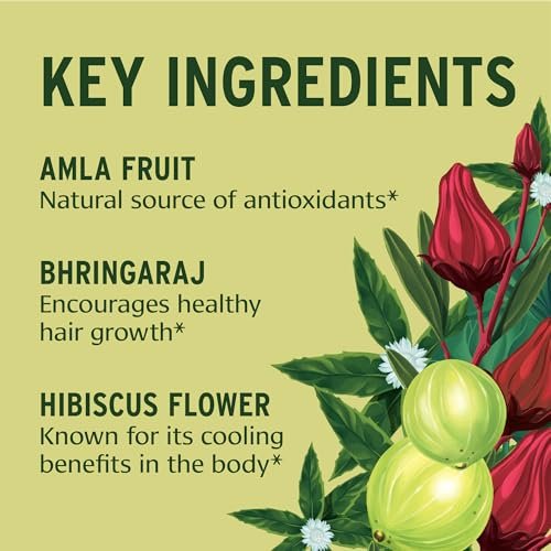 Banyan Botanicals Organic Healthy Hair Supplement – Bhringaraj, Amla & Brahmi for Thickness, Shine & Scalp Health – 90 Tablets Avelisse