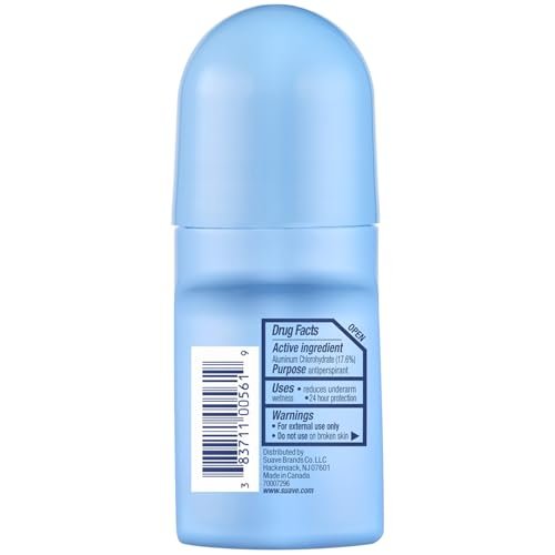 Suave Roll-On Deodorant for Women, Powder Fresh Scent, 3-Pack – Antiperspirant Deodorant with 24H Sweat & Odor Protection, 2.7 Oz Each Avelisse