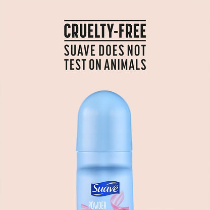 Suave Roll-On Deodorant for Women, Powder Fresh Scent – Antiperspirant Deodorant with 24H Sweat & Odor Protection, 2.7 Oz