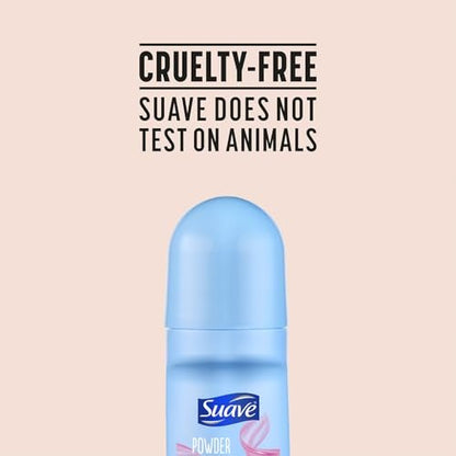 Suave Roll-On Deodorant for Women, Powder Fresh Scent – Antiperspirant Deodorant with 24H Sweat & Odor Protection, 2.7 Oz