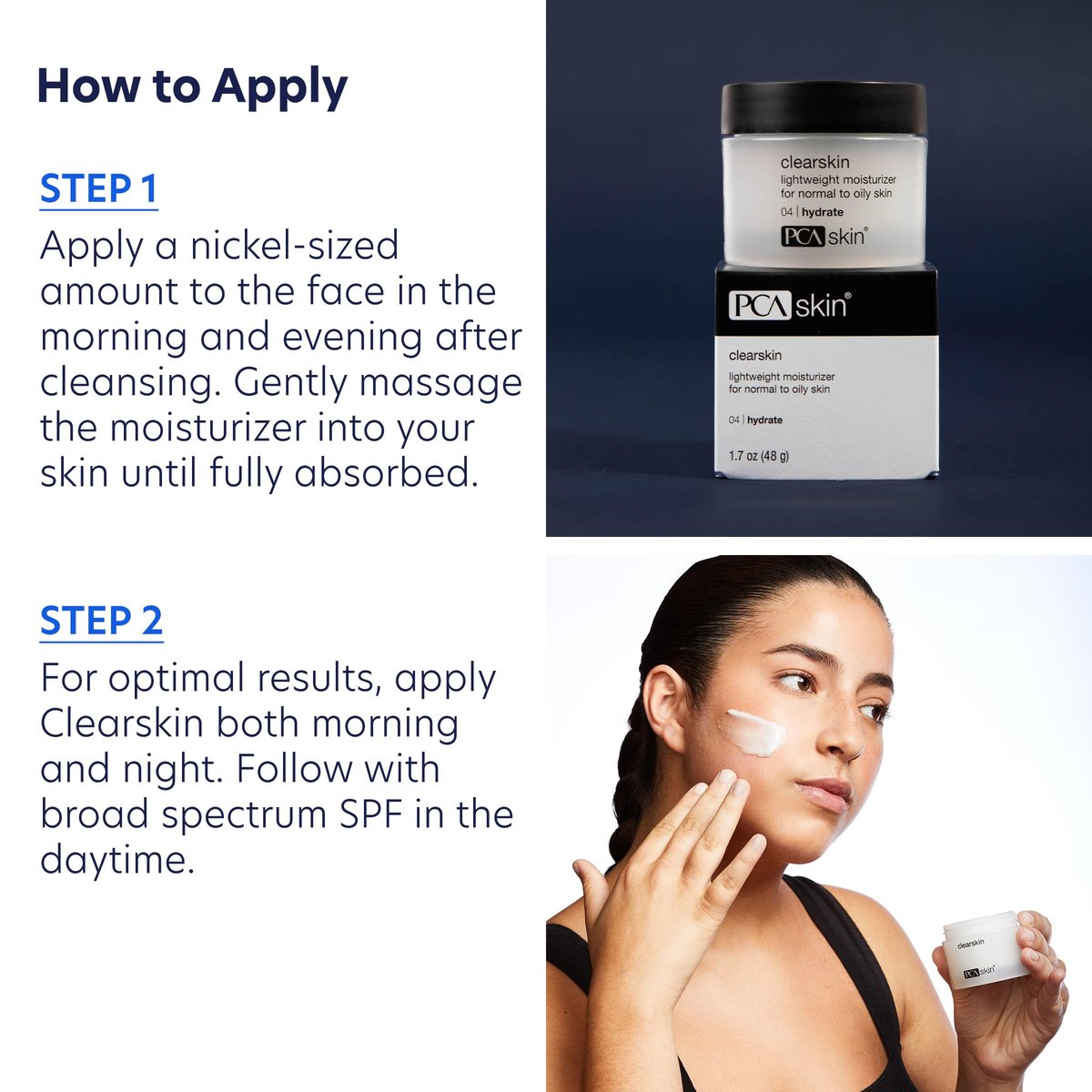 PCA SKIN Clearskin Lightweight Face Moisturizer for Oily Skin – Daily Hydrating Facial Moisturizer for Oily, Acne-Prone, and Sensitive Skin, Quick Absorbing, Reduces Discolorations, 1.7 oz Jar Avelisse