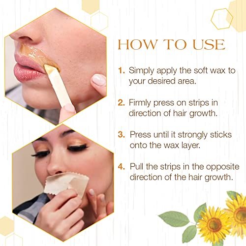 GiGi Waxing Strips for Hair Removal - Small Natural Muslin, 100 Epilating Strips - görsel 9