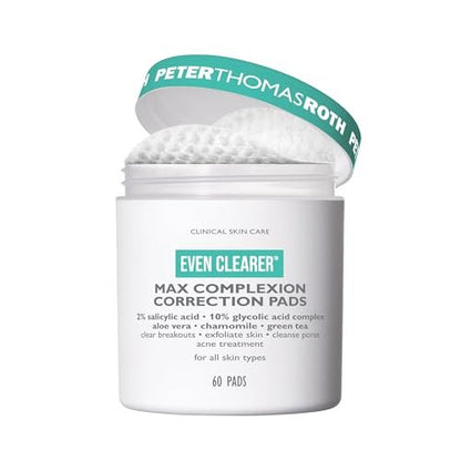 Peter Thomas Roth Even Clearer Max Complexion Correction Pads for Acne and Blemishes - 60 Count Avelisse