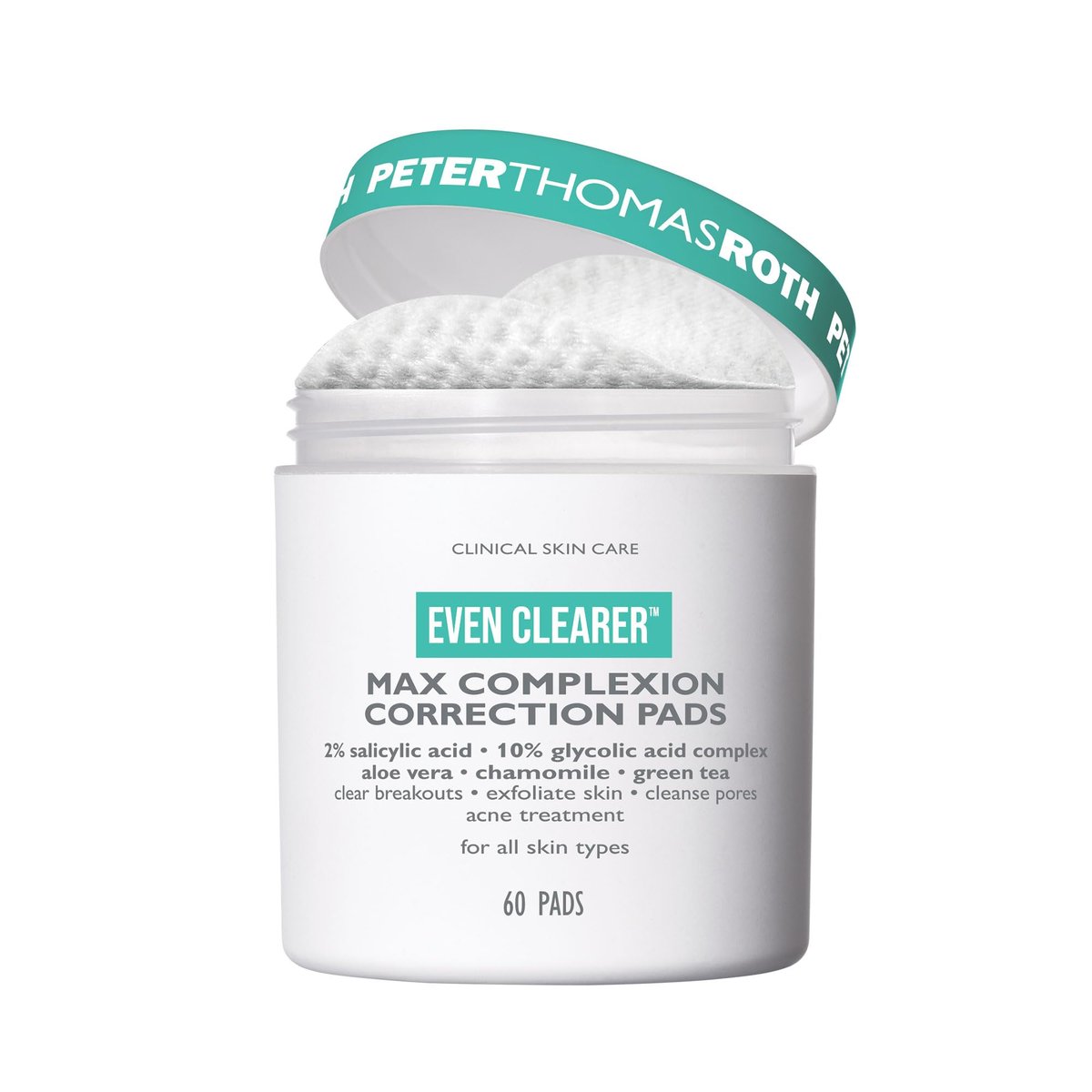 Peter Thomas Roth Even Clearer Max Complexion Correction Pads for Acne and Blemishes - 60 Count Avelisse