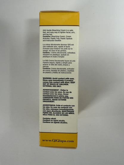 GiGi Gentle Bleaching Cream for Hair – Safe Facial & Body Hair Bleach, 1 oz Avelisse