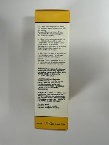 GiGi Gentle Bleaching Cream for Hair – Safe Facial & Body Hair Bleach, 1 oz Avelisse