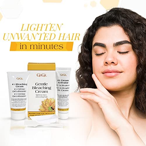 GiGi Gentle Bleaching Cream for Hair – Safe Facial & Body Hair Bleach, 1 oz Avelisse