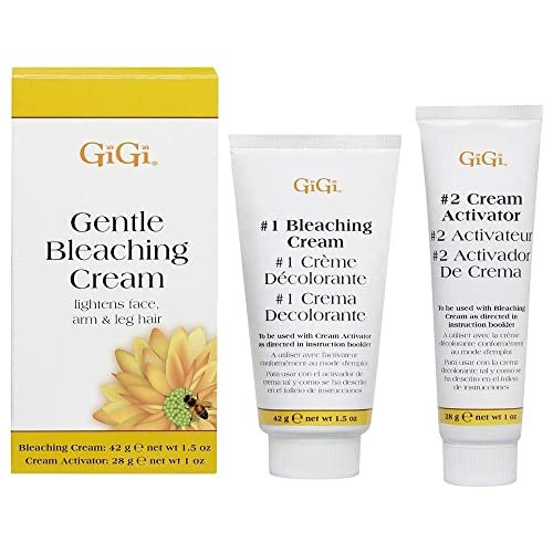 GiGi Gentle Bleaching Cream for Hair – Safe Facial & Body Hair Bleach, 1 oz Avelisse
