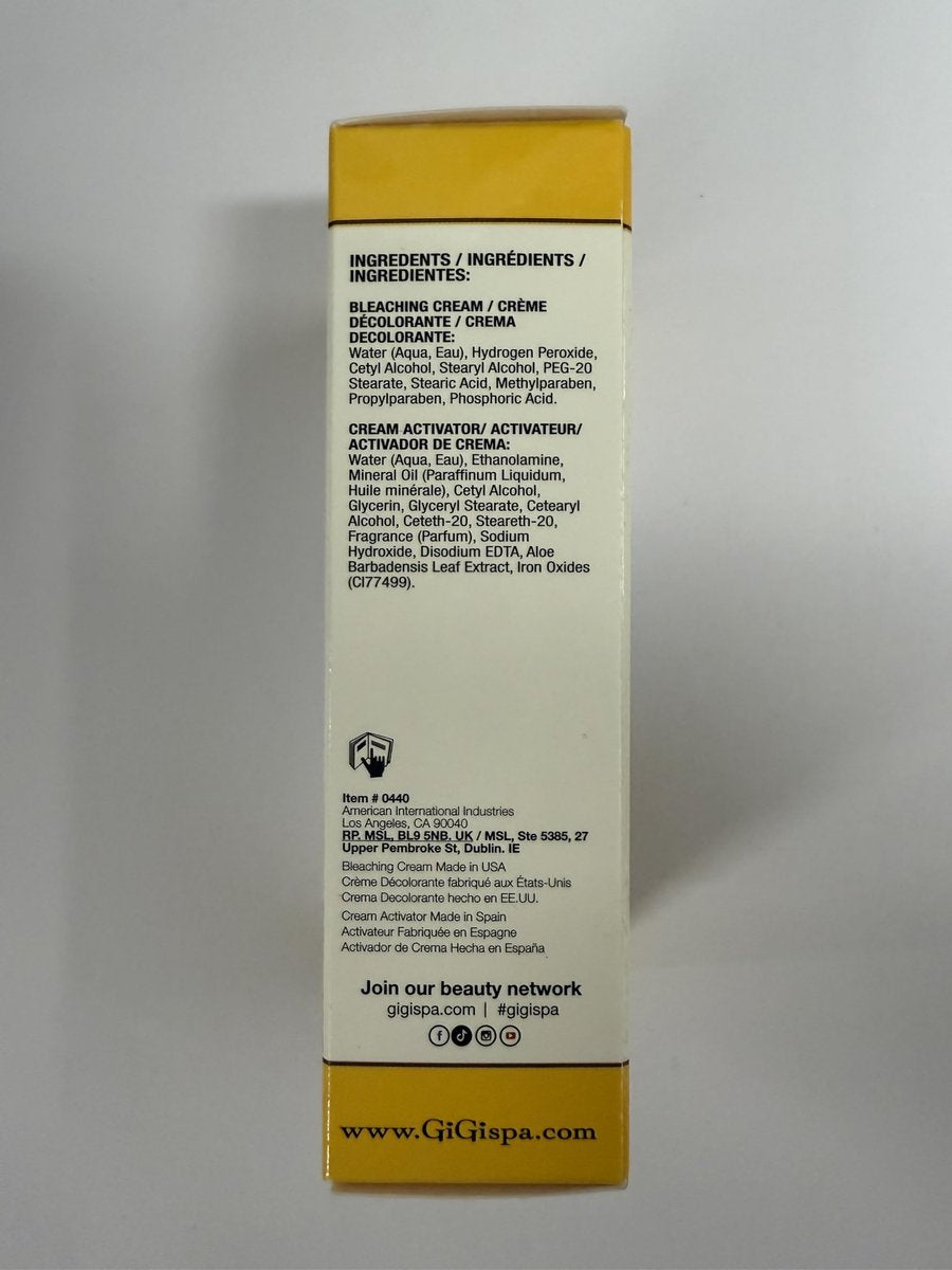 GiGi Gentle Bleaching Cream for Hair – Safe Facial & Body Hair Bleach, 1 oz Avelisse