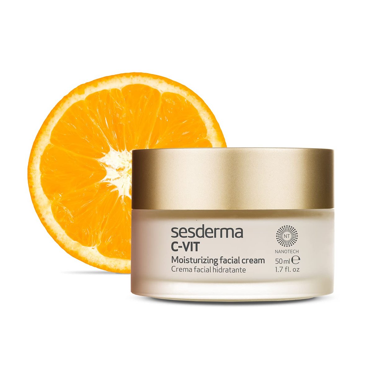 Sesderma C-VIT Moisturizing Facial Cream – Vitamin C Antioxidant Anti-Aging Cream for Revitalized, Youthful Skin (1.7 fl oz) Avelisse