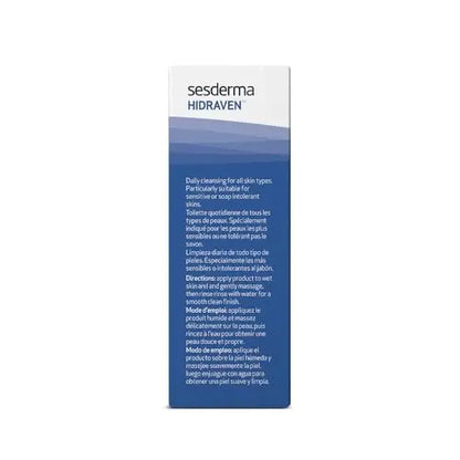 Sesderma HIDRAVEN Foamy Soap-Free Cream Cleanser - Gentle Facial Wash for Sensitive Skin with Natural Plant Extracts, 10.2 fl oz Avelisse