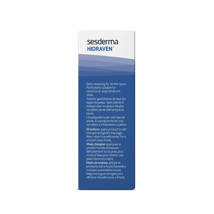 Sesderma HIDRAVEN Foamy Soap-Free Cream Cleanser - Gentle Facial Wash for Sensitive Skin with Natural Plant Extracts, 10.2 fl oz Avelisse